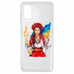 Чехол для Samsung A41 Украинская девушка в венку - PrintSalon