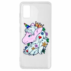 Чехол для Samsung A41 Unicorn Princess - PrintSalon