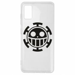 Чехол для Samsung A41 Ван Пис флаг Трафальгара - PrintSalon