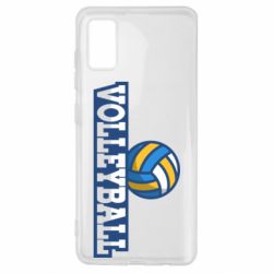 Чехол для Samsung A41 Volleyball text and ball - PrintSalon