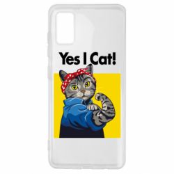 Чехол для Samsung A41 Yes I Cat - PrintSalon