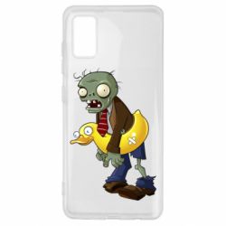 Чехол для Samsung A41 Zombie with a duck-PrintSalon Чехол для Samsung A41 Zombie with a duck
