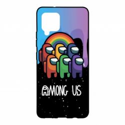 Чехол для Samsung A42 5G Among Us art paints - PrintSalon