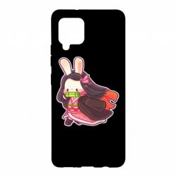 Чехол для Samsung A42 5G Chibi Bunny Kamado Nezuko - PrintSalon
