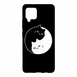Чехол для Samsung A42 5G Cute yin yang cats - PrintSalon