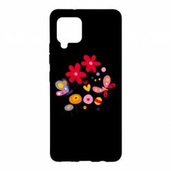 Чехол для Samsung A42 5G Flowers and Butterflies - PrintSalon
