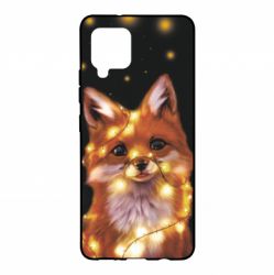 Чохол для Samsung A42 5G Fox And Christmas Lights - PrintSalon