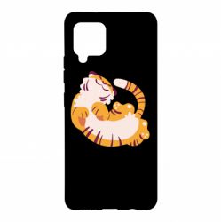 Чехол для Samsung A42 5G Happy tiger - PrintSalon
