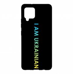 Чехол для Samsung A42 5G I am Ukrainian flag-PrintSalon Чехол для Samsung A42 5G I am Ukrainian flag