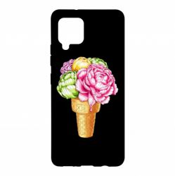 Чехол для Samsung A42 5G Ice cream flowers - PrintSalon