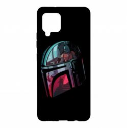 Чехол для Samsung A42 5G Mandalorian Helmet profil - PrintSalon