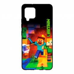 Чехол для Samsung A42 5G Майнкрафт - PrintSalon