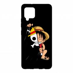Чехол для Samsung A42 5G One piece chibi Luffy - PrintSalon