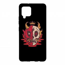 Чехол для Samsung A42 5G Skull face - PrintSalon