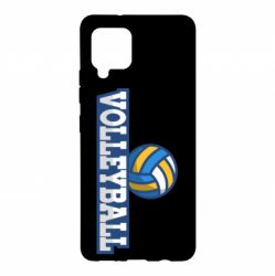 Чехол для Samsung A42 5G Volleyball text and ball - PrintSalon