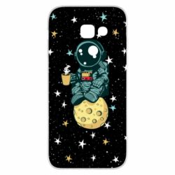 Чехол для Samsung A5 2017 Astronaut and coffee