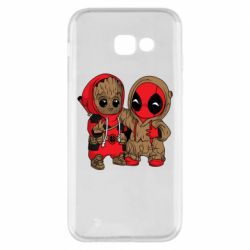 Чехол для Samsung A5 2017 Baby Groot And Deadpool