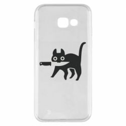 Чехол для Samsung A5 2017 Cat with a knife - PrintSalon
