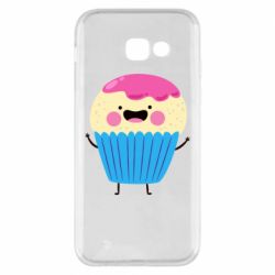 Чехол для Samsung A5 2017 Funny cupcake with smile