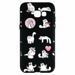 Чехол для Samsung A5 2017 Кот Саймона эмоции