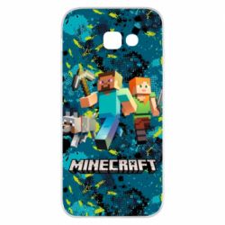 Чохол для Samsung A5 2017 Minecraft Steve Alex And Dog - PrintSalon