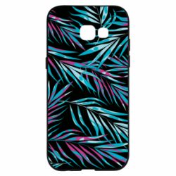 Чехол для Samsung A5 2017 Neon Palm Leaves