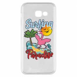 Чехол для Samsung A5 2017 Surfing Paradise Flamingo