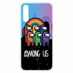 Чехол для Samsung A50 Among Us art paints - PrintSalon