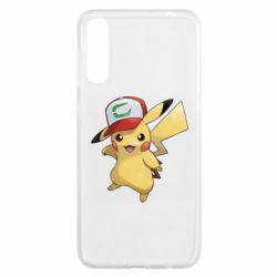 Чехол для Samsung A50 Ash's hat Pikachu - PrintSalon