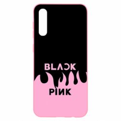 Чехол для Samsung A50 Blackpink pink fire - PrintSalon