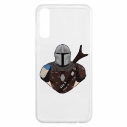 Чехол для Samsung A50 Bust of Mandalorian - PrintSalon
