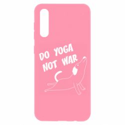 Чехол для Samsung A50 Do yoga not war - PrintSalon