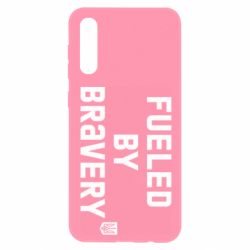 Чехол для Samsung A50 Fueled by bravery - PrintSalon