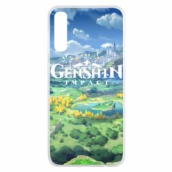 Чехол для Samsung A50 Genshin Impact World