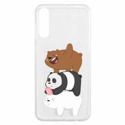 Чехол для Samsung A50 Гризли Панда и Белый - PrintSalon