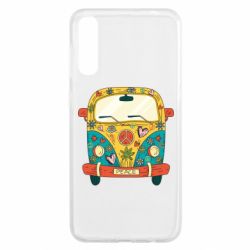 Чехол для Samsung A50 Hippie bus - PrintSalon