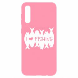 Чохол для Samsung A50 I Love Fishing - PrintSalon