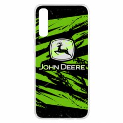 Чохол для Samsung A50 John Deere and green background - PrintSalon