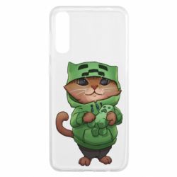 Чехол для Samsung A50 Кот Майнкрафт - PrintSalon