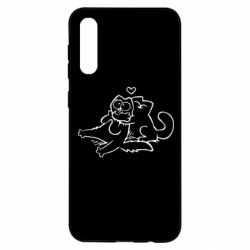 Чехол для Samsung A50 Кот Саймона Любовь - PrintSalon