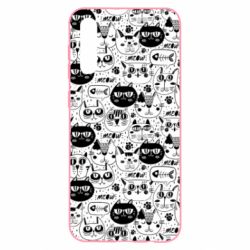 Чохол для Samsung A50 Коти патерн - PrintSalon