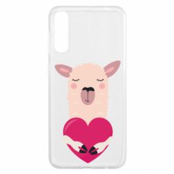Чохол для Samsung A50 Lama with heart - PrintSalon