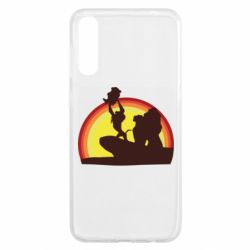 Чохол для Samsung A50 Lion king silhouette - PrintSalon
