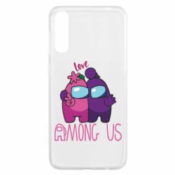 Чехол для Samsung A50 Love is Among Us - PrintSalon