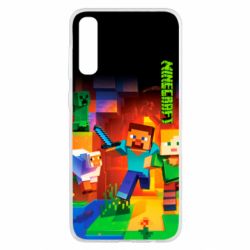 Чехол для Samsung A50 Майнкрафт - PrintSalon
