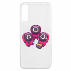 Чехол для Samsung A50 Милые солдаты из игры в кальмара - PrintSalon