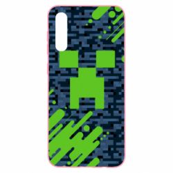 Чехол для Samsung A50 Minecraft Creeper - PrintSalon