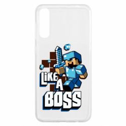 Чехол для Samsung A50 Minecraft Like a Boss - PrintSalon