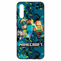 Чохол для Samsung A50 Minecraft Steve Alex And Dog - PrintSalon