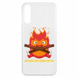 Чехол для Samsung A50 MY HEART ONLY  BURNS FOR YOU - PrintSalon